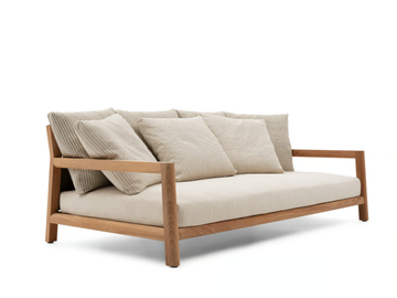 PABLO OUTDOOR - Teak garden sofa by B&B Italia Outdoor - view 2